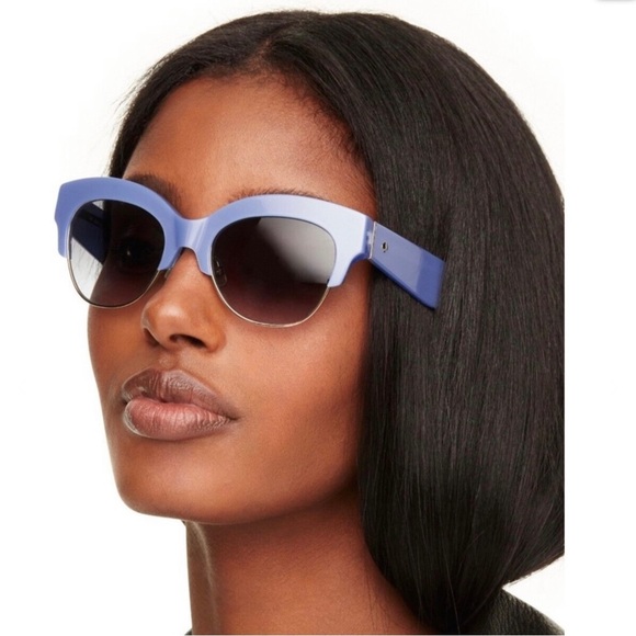 KATE SPADE BLUE CAT-EYE SUNGLASSES - Picture 14 of 14